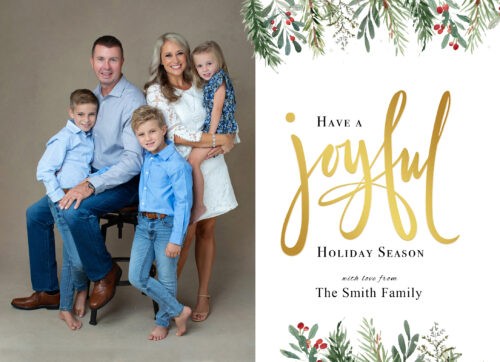 holiday family portrait session